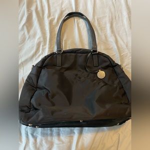 Lo&Sons OG Tote Black Exterior/Gold Hardware/Lavender Interior